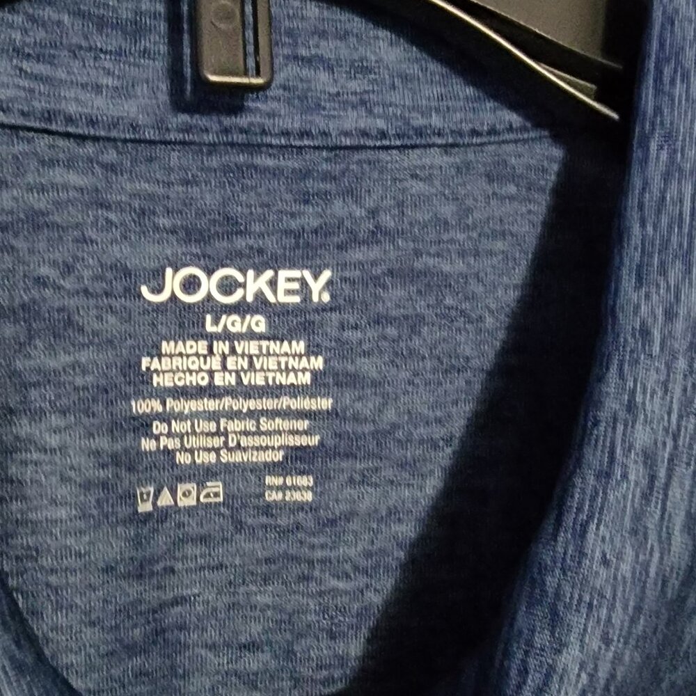 Jocky Semi-Fitted Performance Polo, Abyss Grey Space Dye Large - Picture 4 of 13